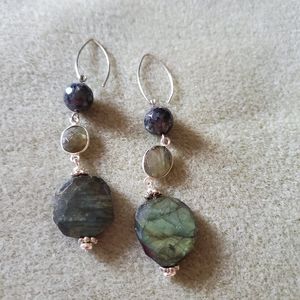 Handcrafted Earrings- Labradorite